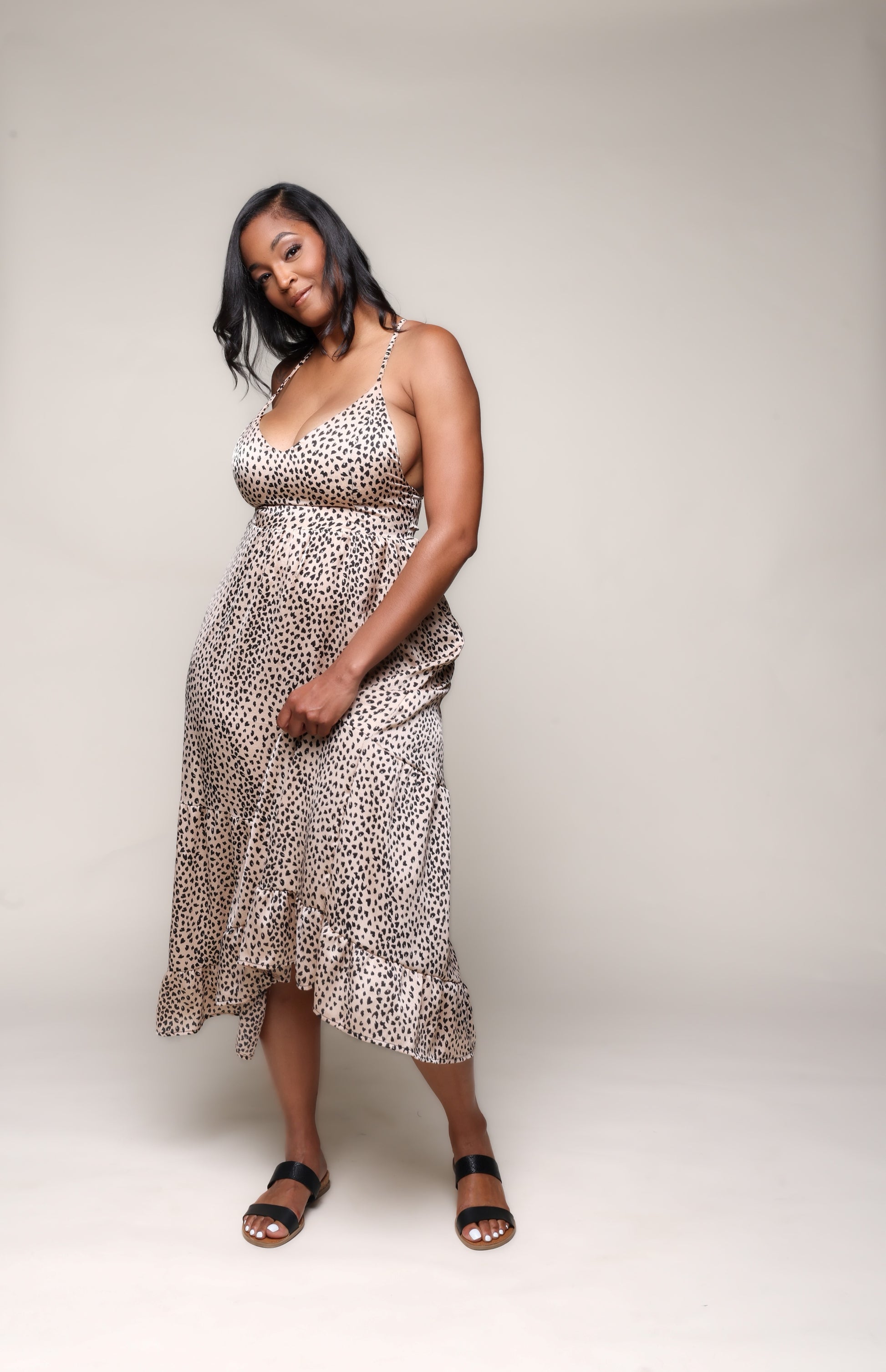 v neck polka dot dress V-Neck / Polka Dot Dress – Shay's Boutique